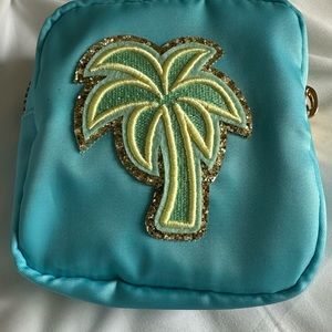 Stoney Cloverlane, small silk pouch with palm tree patch